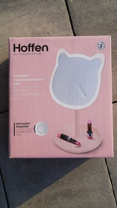 Lusterko z podświetleniem LED kotek Hoffen