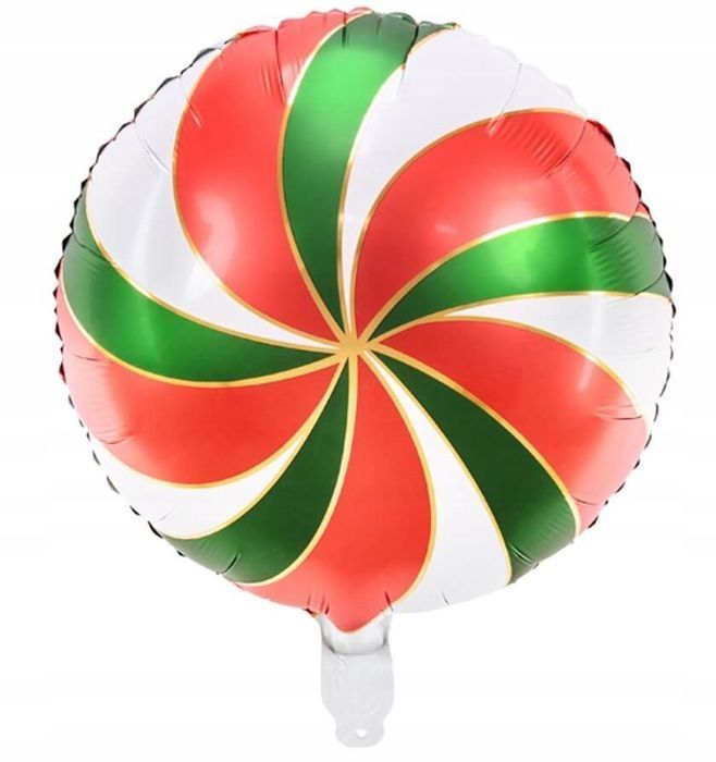 balony wiatraczek lizak 45cm święta cukierek świąteczny