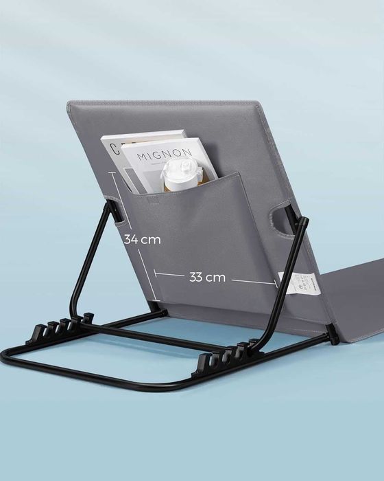 LEŻAK z OPARCIEM ZESTAW 2 sztuki szare