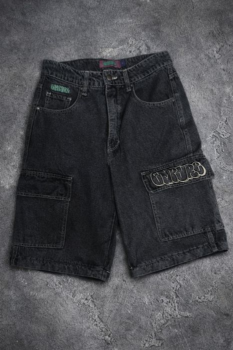 Empyre Tori Charcoal Wash Zip Off Cargo Skate Jeans