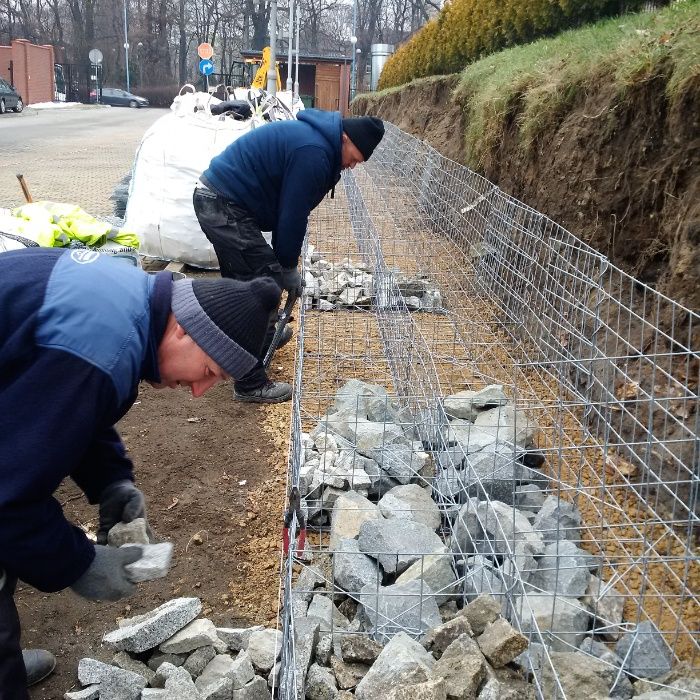 Mury oporowe,ogrodzenia gabionowe,bramy produkcja,montaż