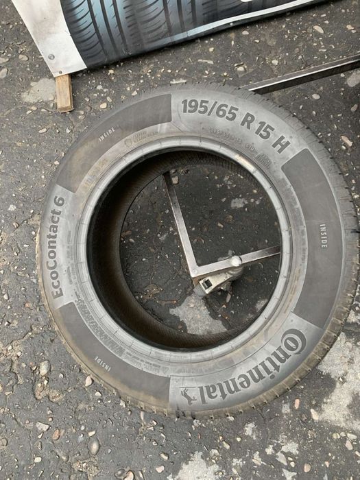 Шини  одиночки 195/65 R15 Continental+Goodyear літо 2023 рік 8,6,6/5,7 мм