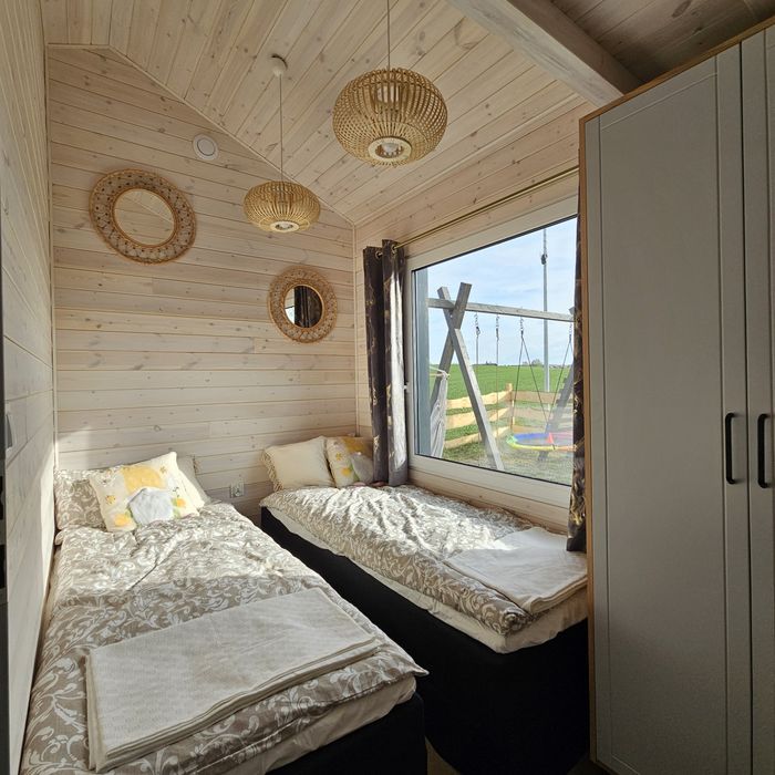 Dom 70m² mobilny na kołach  Wyposażony Nowy  + taras z jacuzzi