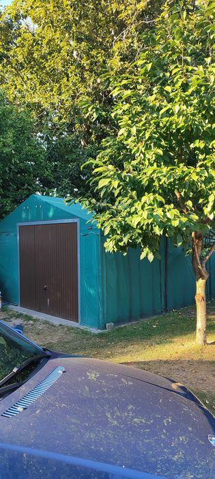 Namiot magazynowy 5x6m z bramą uchylną