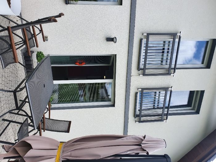 Balkon francuski balustrada okienna portfenetr Modern montaż aluminium