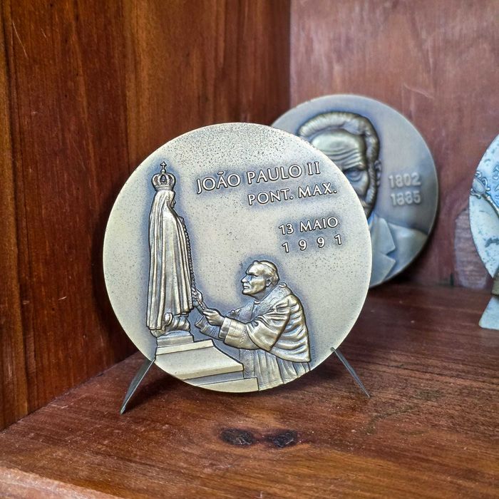 Medalha Comemorativa João Paulo II – Fátima 1991 (Gravarte Lisboa)