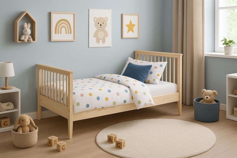 Łóżko drewniane sosnowe