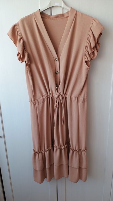 Sukienka letnia w kolorze cappuccino xl