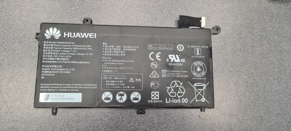 Bateria do Huawei Matebook MRC-W50