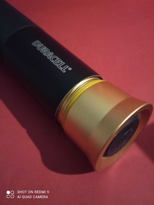 LANTERNA  "Duracell" - Preto e Dourada430452233523046405