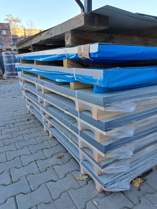 Blacha płaska  Ral 9002 biała.