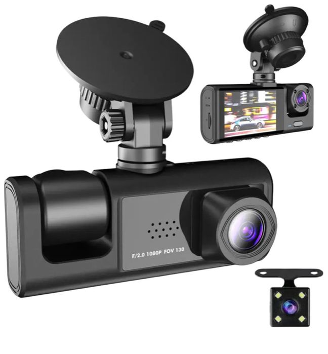 Відеореєстратор з 3-ма камерами