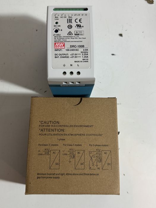 Блок живлення Mean Well DRC-100B 27.6V 100W DIN рейка