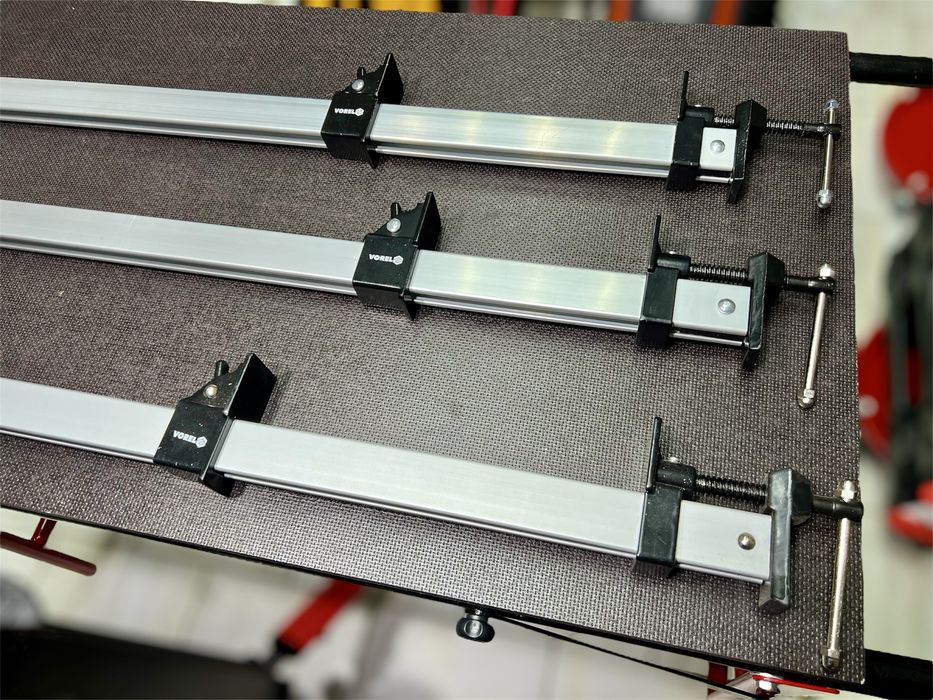 Струбцина рельсовая VOREL с алюминиевой рейкой Струбцина вайма