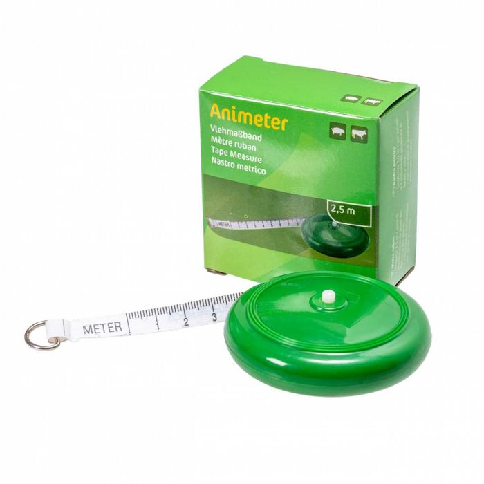 Taśma miernicza do pomiaru wagi i długości zwierząt, 2,5 m.