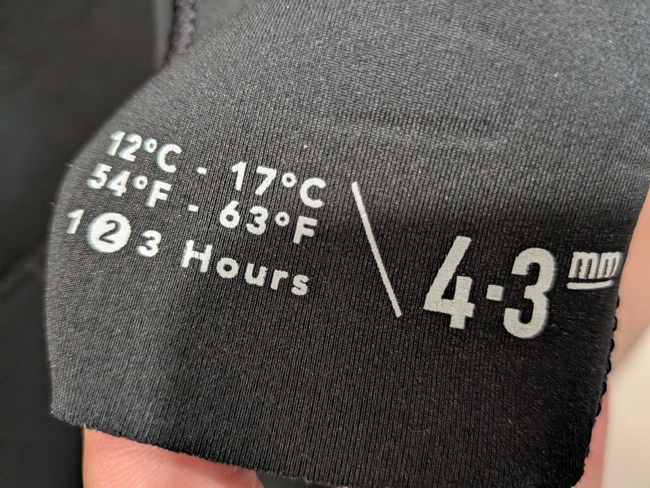 Fato de Surf Olaian M 4.3mm NOVO