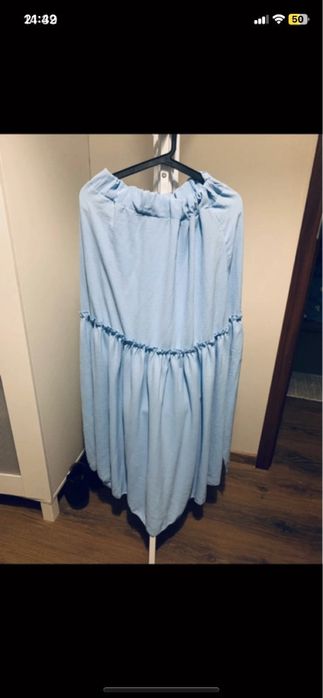 Komplet top hiszpanka + spódnica maxi