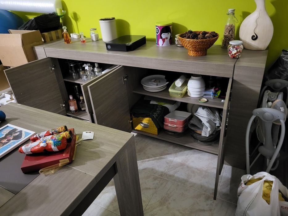 Aparador Conforama Boston Carvalho Cinza