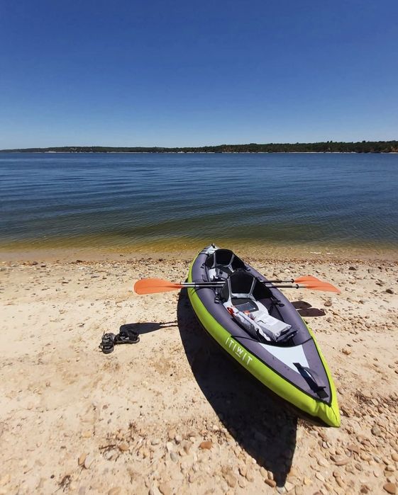Kayak Insuflável / Conjunto Caiaque para 2 Pessoas com Remos e Bomba /
