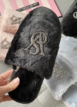Домашні тапочки Victoria Secret, тапки VS, домашні капці
