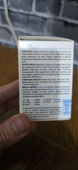Evexia CBD  20 comprimidos