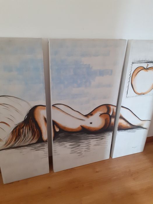 Telas pintadas quadros