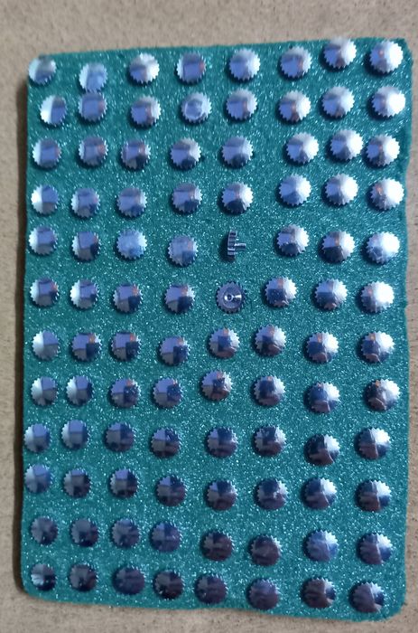 Coroas, 6.5 mm,chromees,silver color,swiss made,old stock