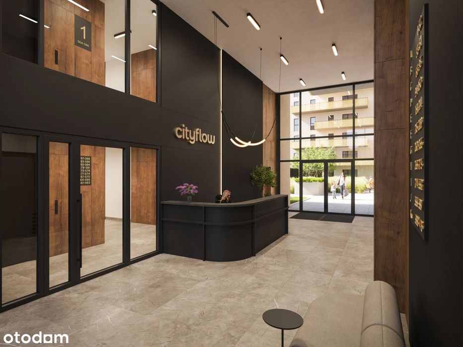 3 pokoje 66,3 m² | duży balkon 12 m² | CITYFLOW | blisko centrum