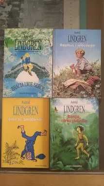 4 książki Astrid Lindgren: Ronia, Bracia Lwie, Rasmus, Emil