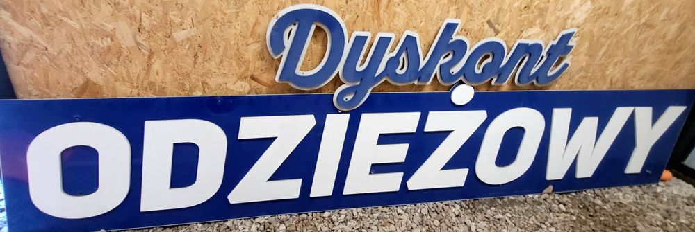 Baner reklamowy szyld dyskont odzieżowy