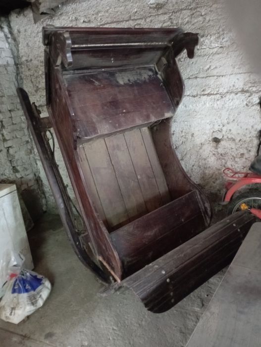 Sanie konne . Bryczka