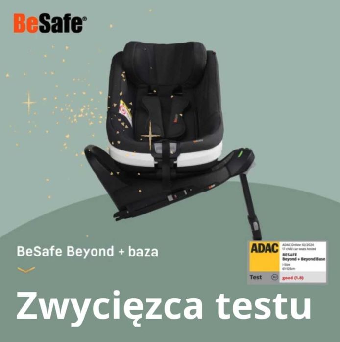 Fotelik Samochodowy BeSafe Beyond 360 Obrotowy Na Bazę ISOfix