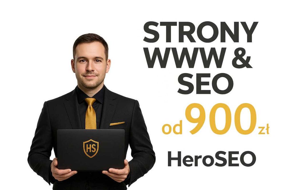 Tanie Profesjonalne Strony Internetowe od 900zł KOMPLETNE z SEO i Pozycjonowanie SEO w Google Płatne za EFEKT TOP10