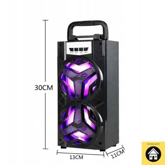 Wieża Kolumna Głośnik Bluetooth LED Karaoke + GRATIS Mikrofon