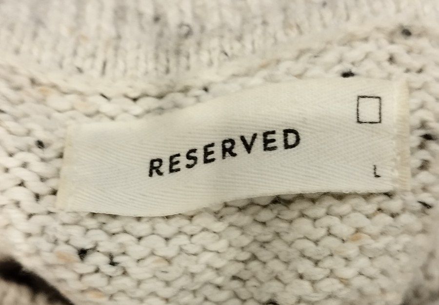 Светр білий, reserved, L, новий