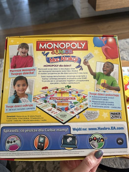 Monopoly junior 5+ Moc atrakcji Hasbro