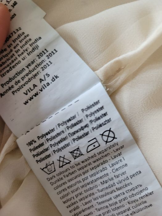 Piękna kremowa koszula z szerokimi rękawami boho Vila