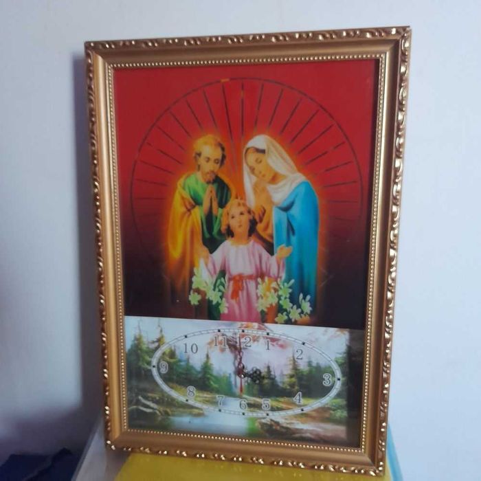 Светящиеся Часы - Икона. Светильник. Ночник. Картина. Часы.