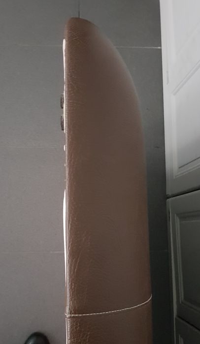 Cabeceira para cama de solteiro em pele sintética