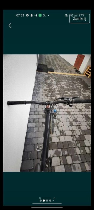 Rower dortmoor street fighter przemalowany na czarny mat