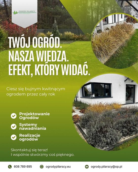 Zakładanie ogrodów ! Pielęgnacja !