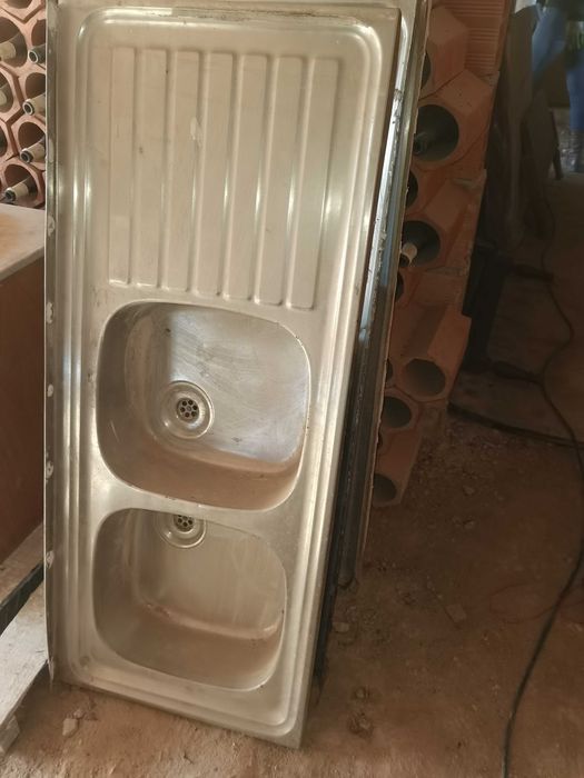 Lava Loiça inox antigo do bom com 2 cubas