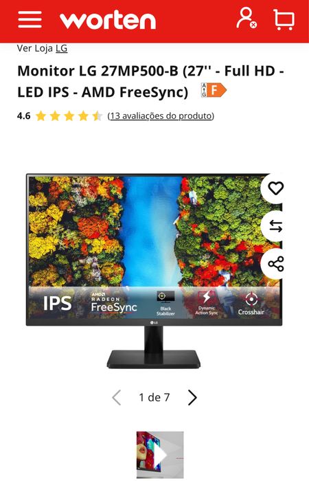 Monitor LG 27’’ - NOVO