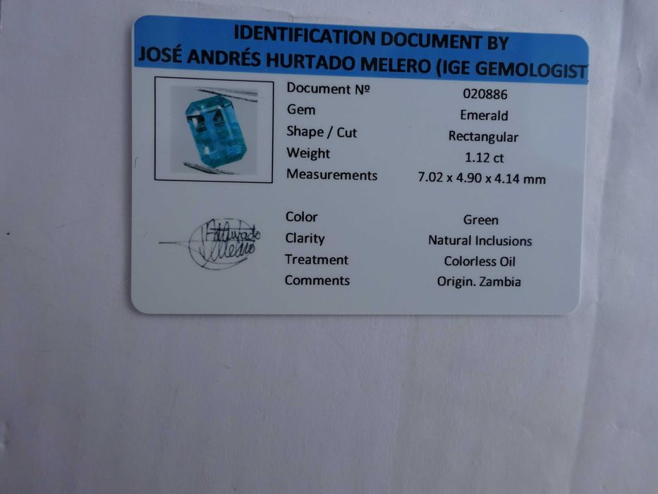Pedra preciosa "Esmeralda"