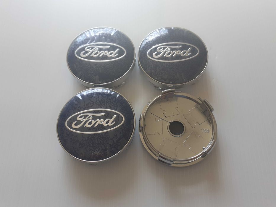 Centros/tampas de jante completos Ford com 54, 56, 60, 65 e 68 mm
