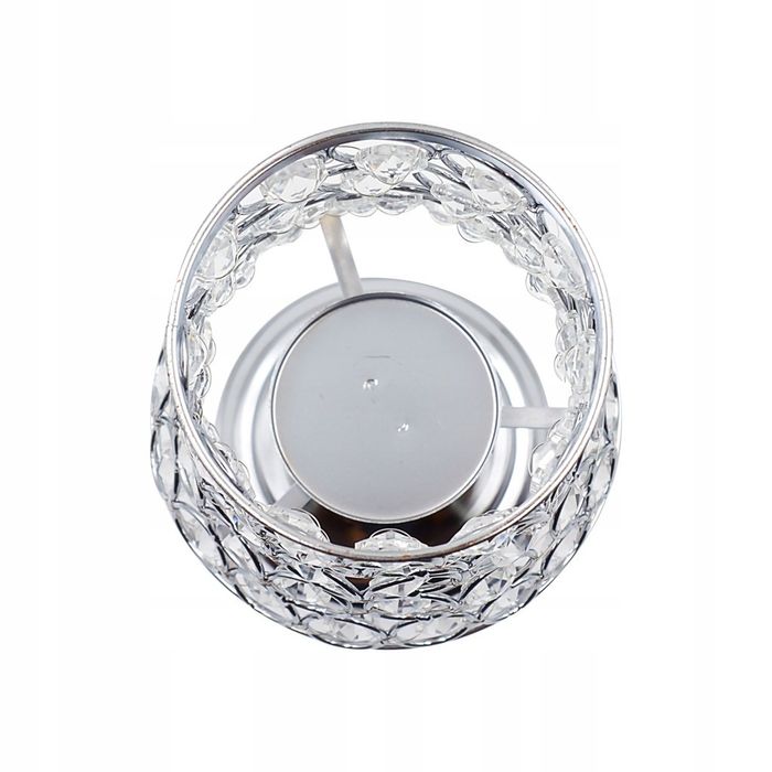 stylowy świecznik kryształki glamour chrom lampa
supercena