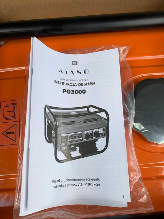 Новий бензиновий генератор Kiano PG3000 (3 кВт), привезений з Польщі