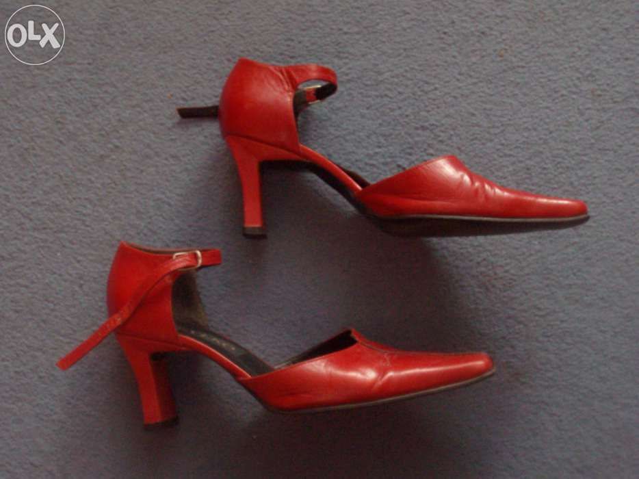 Czerwone buty na obcasie szpilki Ryłko - OKAZJA!!! z 300zł na 49,90zł!