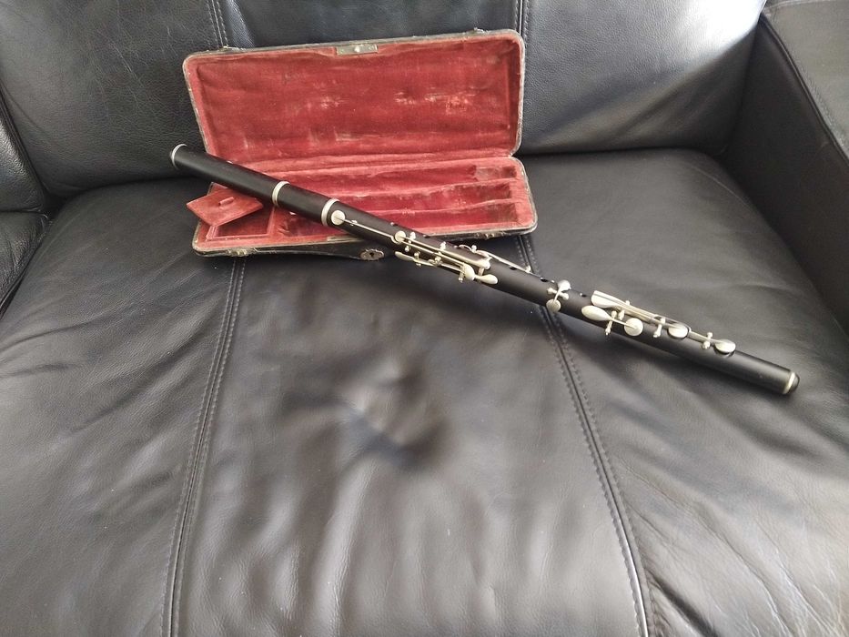 RESERVADA Flauta transversal madeira  ébano. 4 partes Estojo original