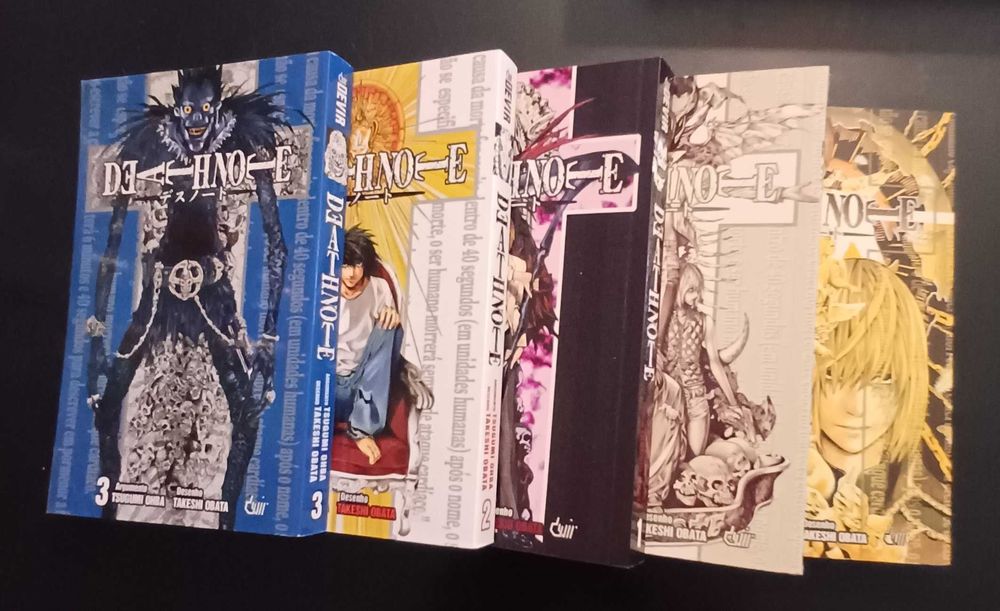 Mangá Death Note vol 1-3 e 10 e 12